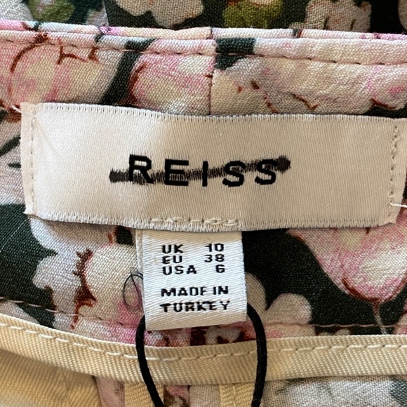 New! Reiss Serena Floral Print Wide Leg Trousers Multicolored nwot 33401 - Picture 12 of 16